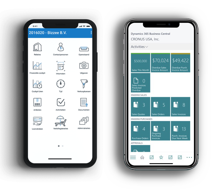 Exact en Business Central op mobiel-1