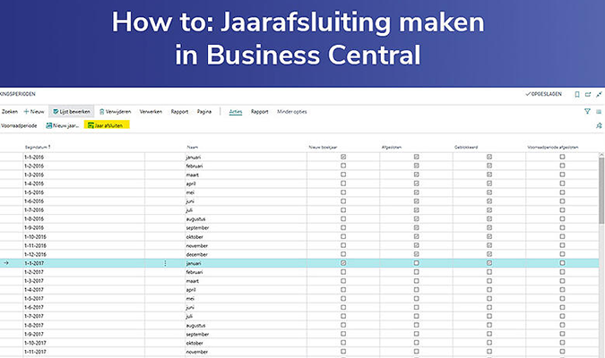 Jaarafsluiting