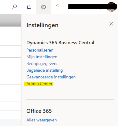 Navigeer-naar-admin-center